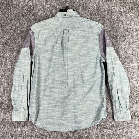 Jachs Shirt Mens Small Blue Classic‎ Fit Woven Board Beach Southwest Button-Up - Picture 2 of 9